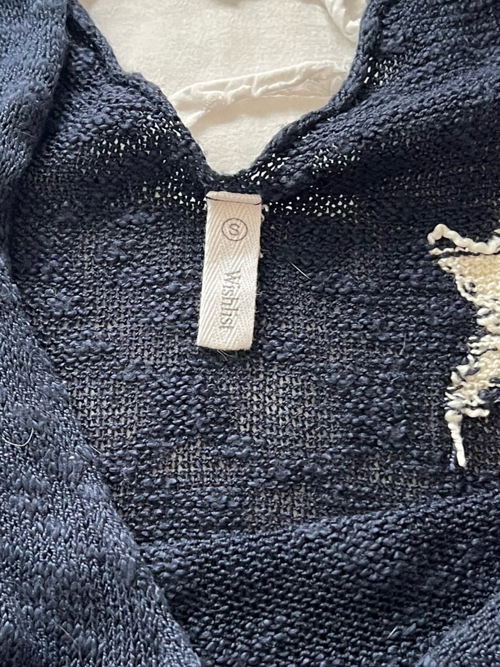 Sleeveless Navy Star Knit Tank Top - Picture 2 of 2